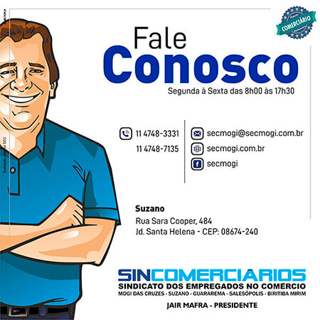 Sincomerciários nas redes sociais