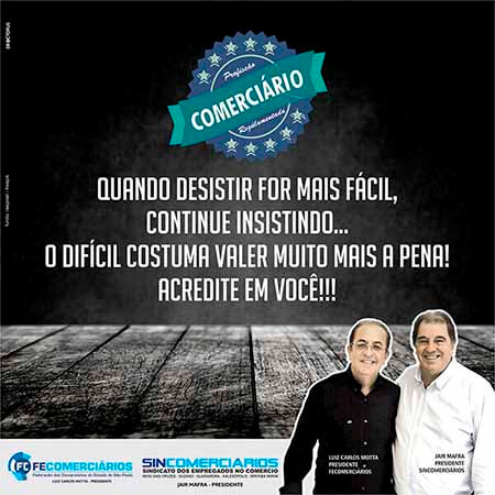 Sincomerciários nas redes sociais