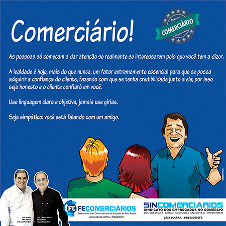 Sincomerciários nas redes sociais