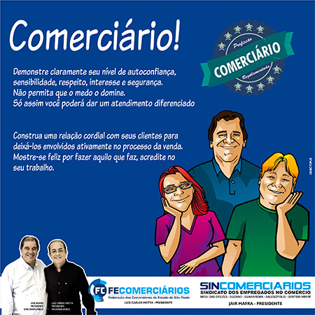 Sincomerciários nas redes sociais
