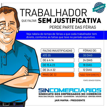Leis e dicas Sincomerciários