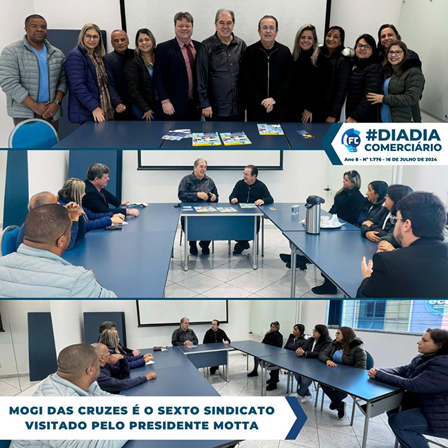 Mogi das Cruzes é o sexto sindicato  visitado pelo  presidente Motta