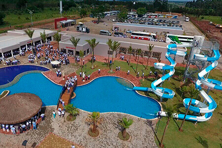 O Centro de Lazer em Avaré - Parque Aquático
