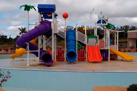 O Centro de Lazer em Avaré - Parque Aquático