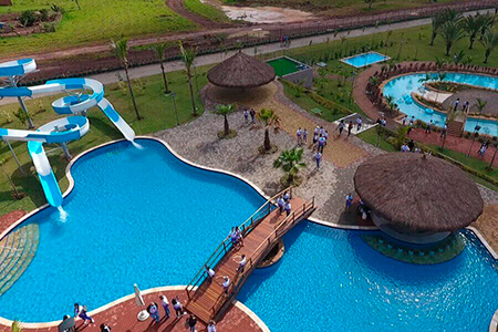 O Centro de Lazer em Avaré - Parque Aquático