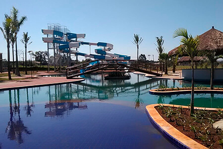 O Centro de Lazer em Avaré - Parque Aquático