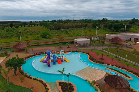 O Centro de Lazer em Avaré - Parque Aquático