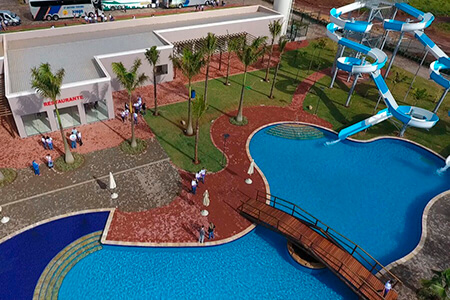 O Centro de Lazer em Avaré - Parque Aquático