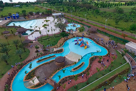 O Centro de Lazer em Avaré - Parque Aquático