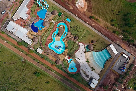 O Centro de Lazer em Avaré - Parque Aquático