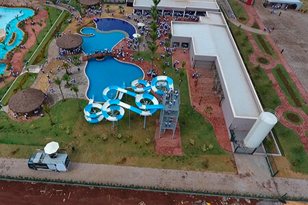 O Centro de Lazer em Avaré - Parque Aquático